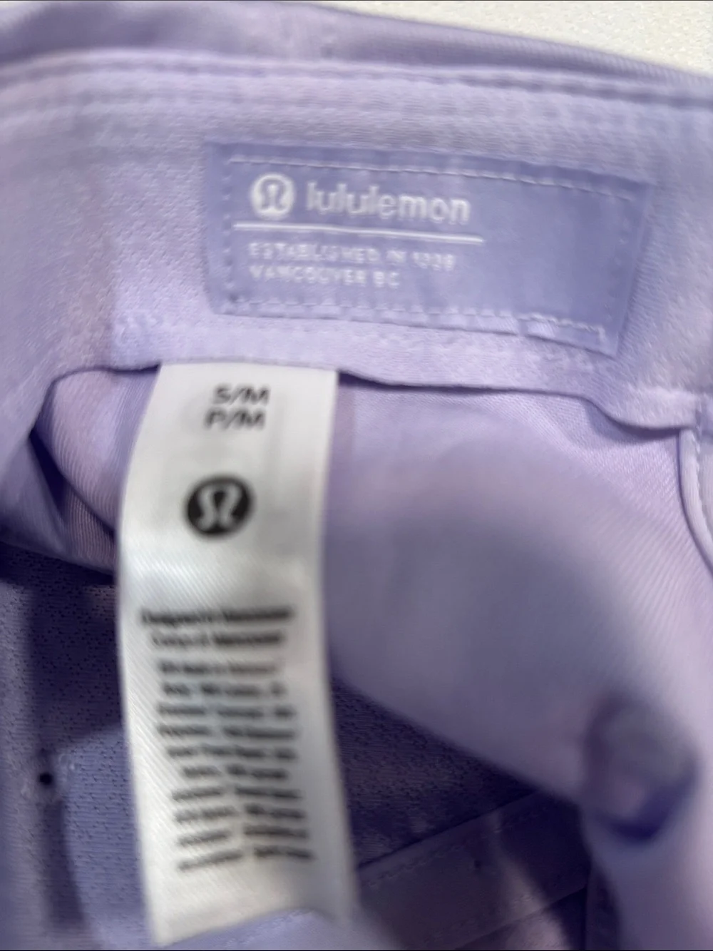 Lululemon Women’s Lavender Baseball Cap – Size S/M